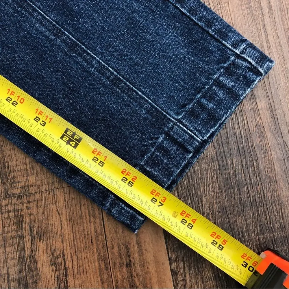 J Brand High Waisted Utility Jean Relaxed Tapered Leg Cargo Pocket Size 27 Blue
